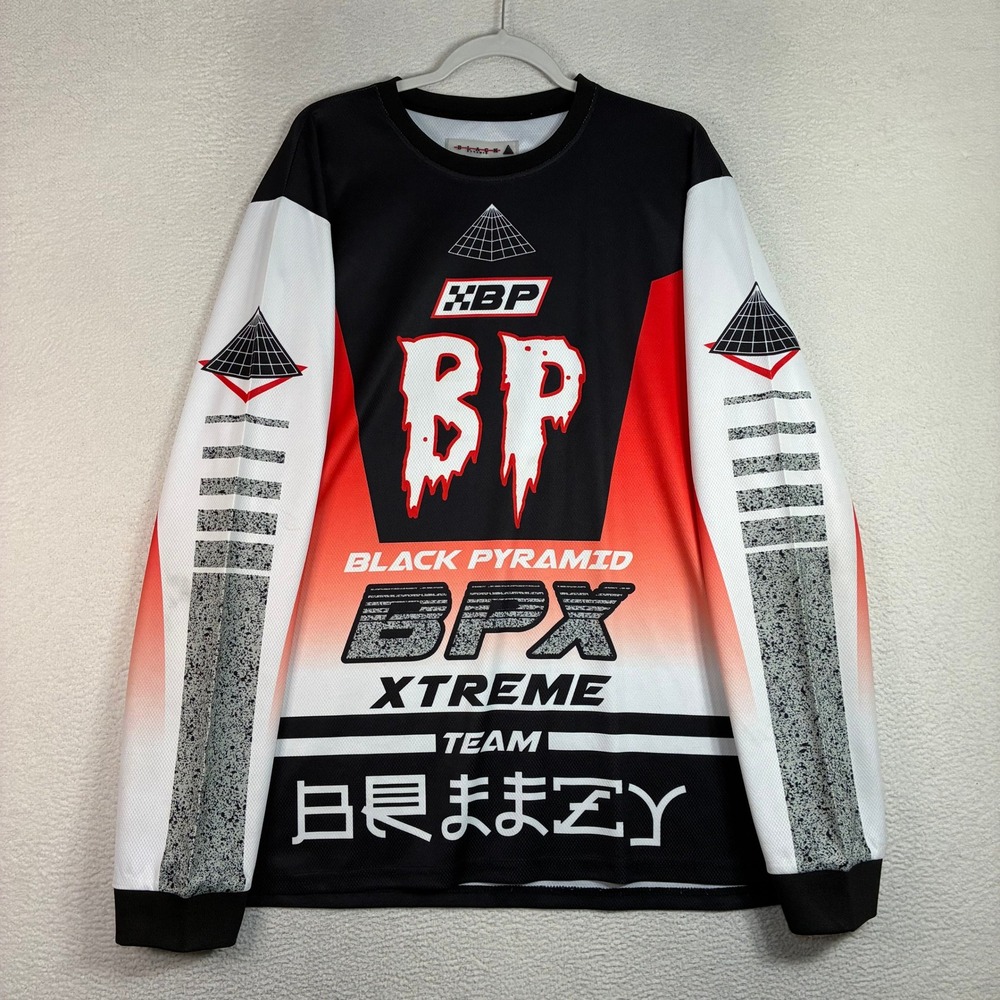 Black Pyramid Moto Jersey Men 3XL Black Red BPX Xtrem Motocross Long Sleeve